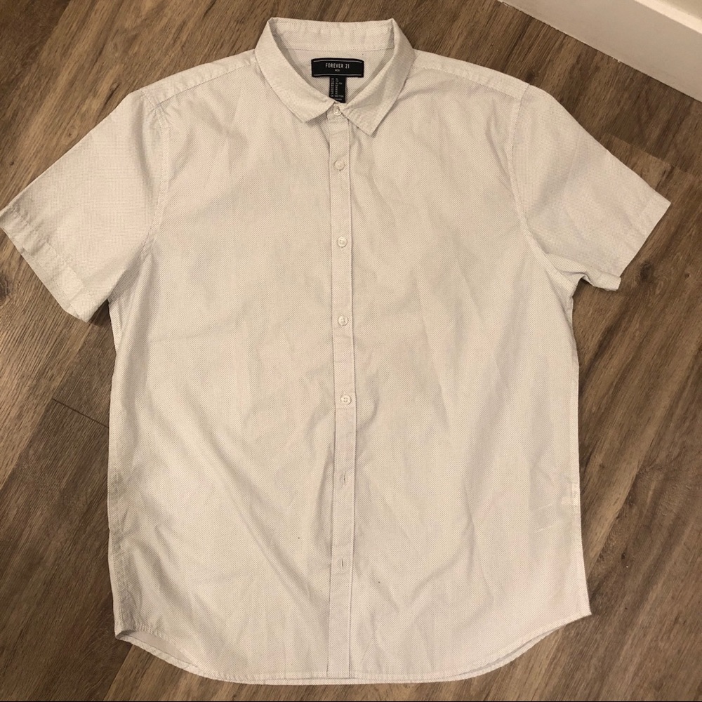 Men’s Forever 21 Short Sleeve Polka Dot Shirt XL